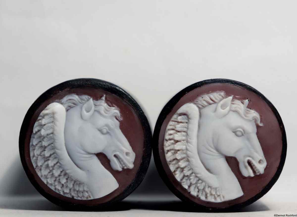 Fine Cameo Chess Set