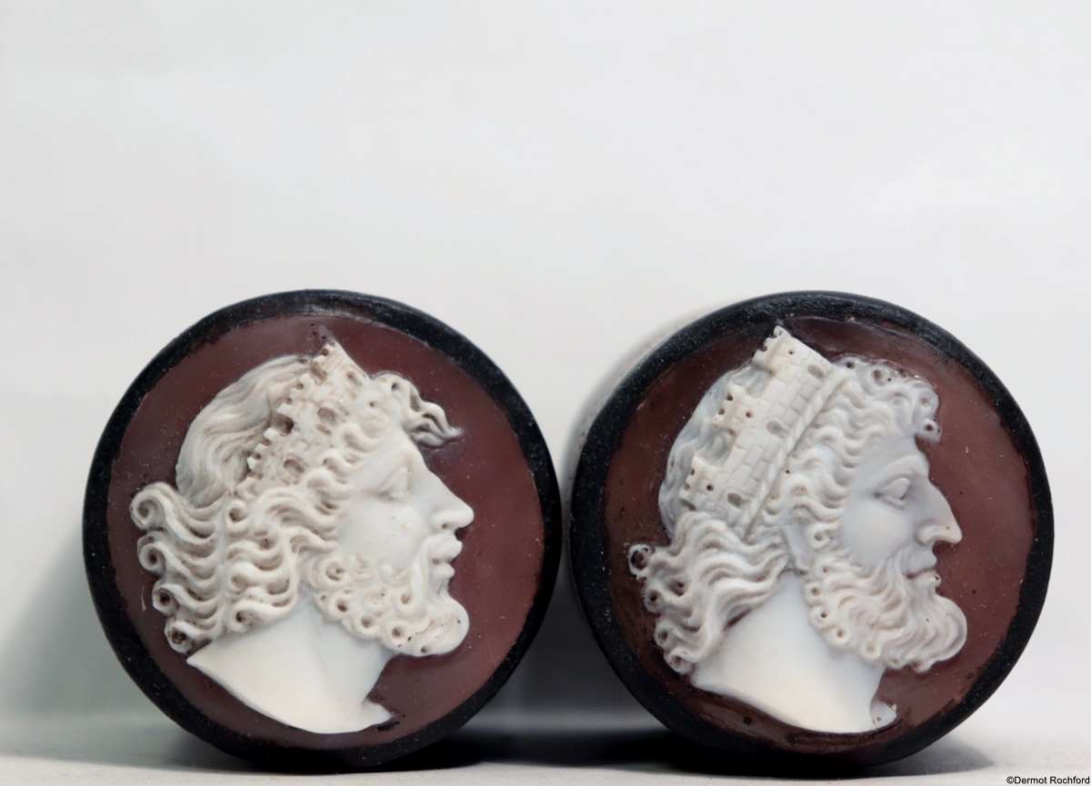 Fine Cameo Chess Set