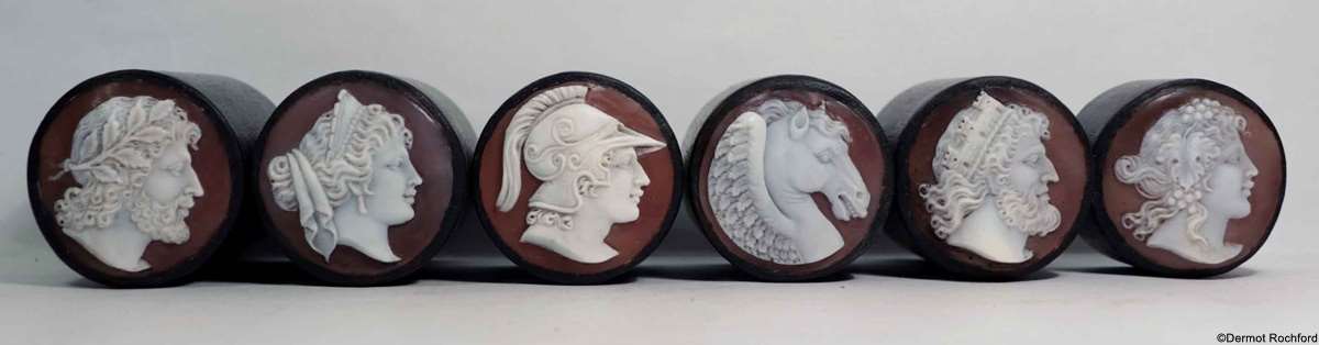 Fine Cameo Chess Set