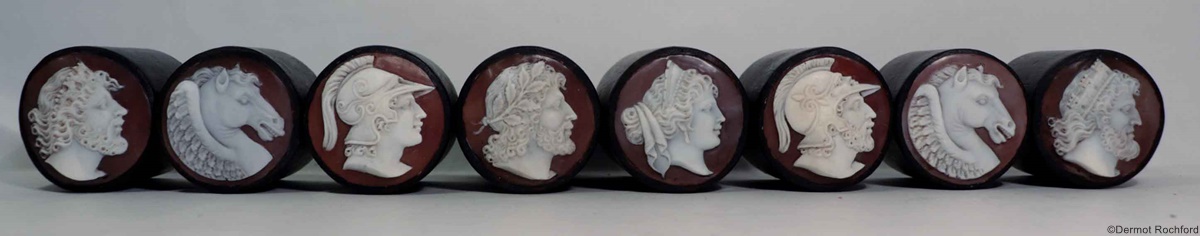 Fine Cameo Chess Set