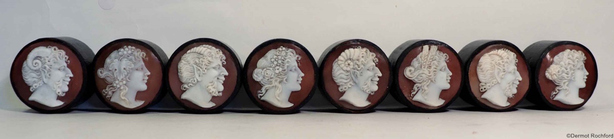 Fine Cameo Chess Set