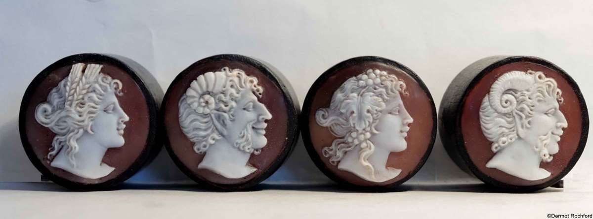 Fine Cameo Chess Set