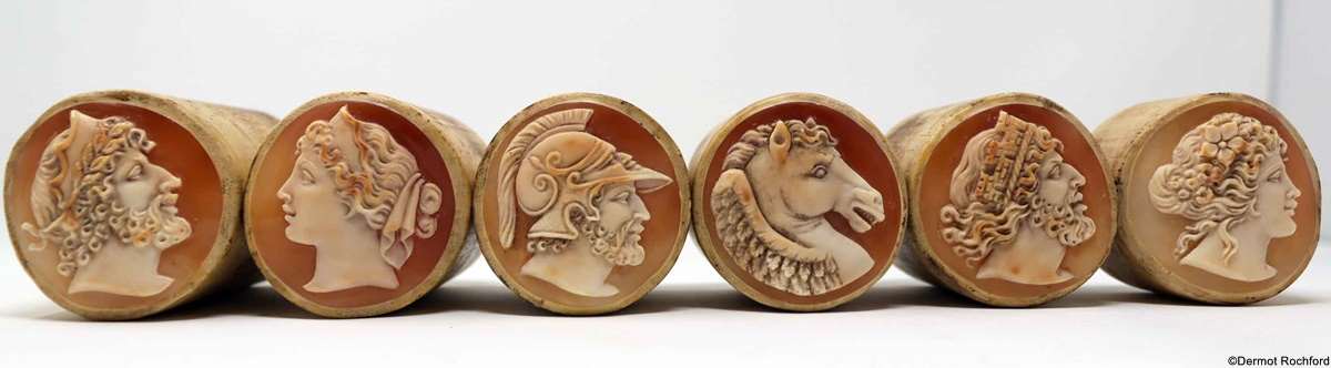 Fine Cameo Chess Set