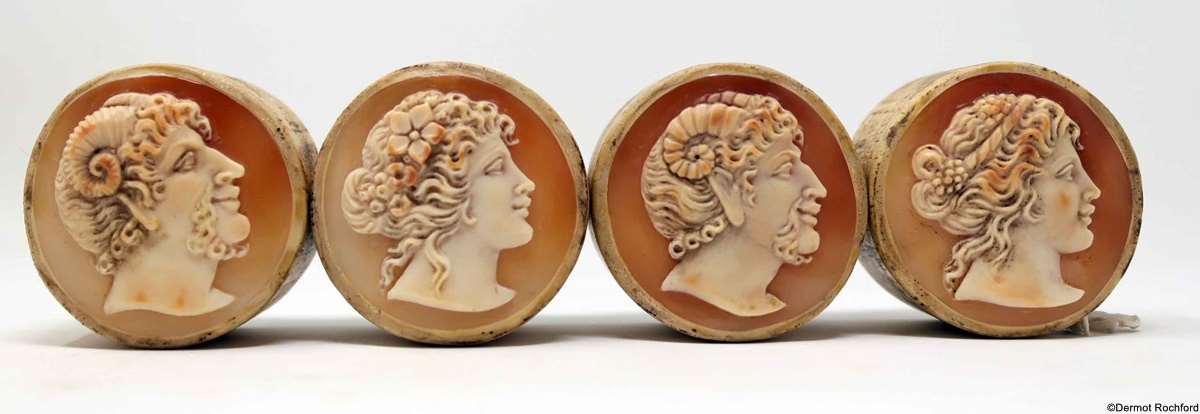 Fine Cameo Chess Set