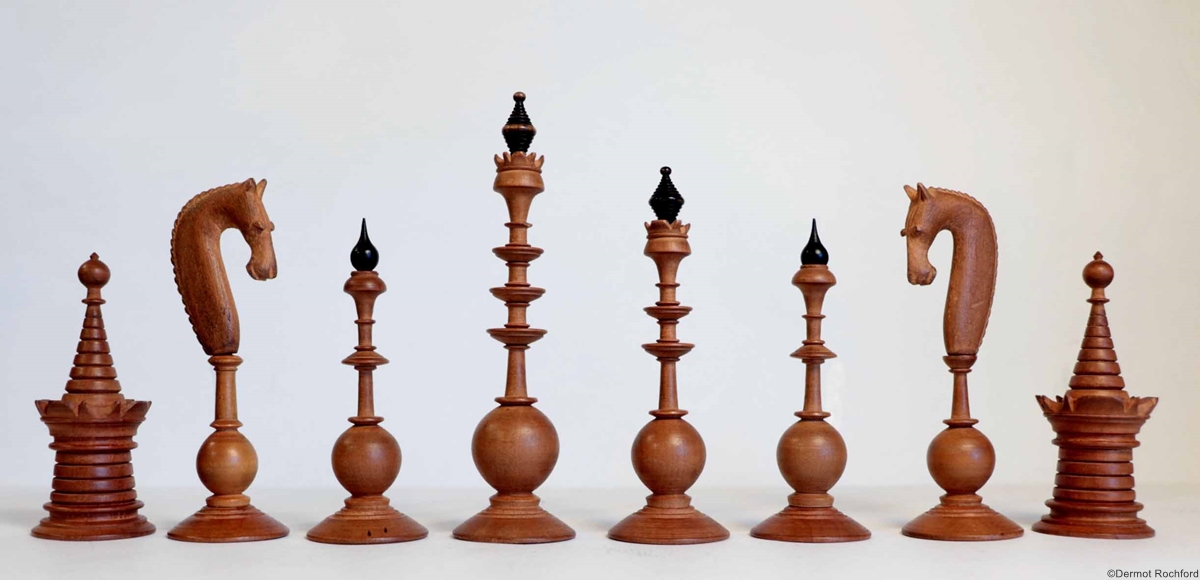 Antique Dutch Chess Set