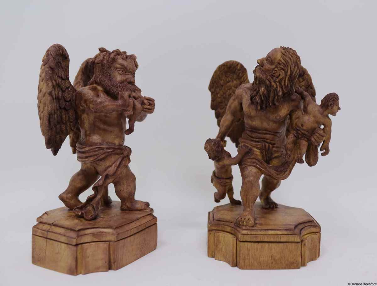 Good vs Evil Carved Chess Set