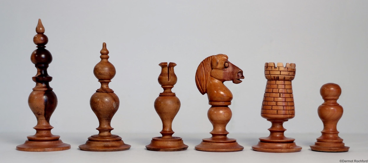 Early Antique English Chess Set