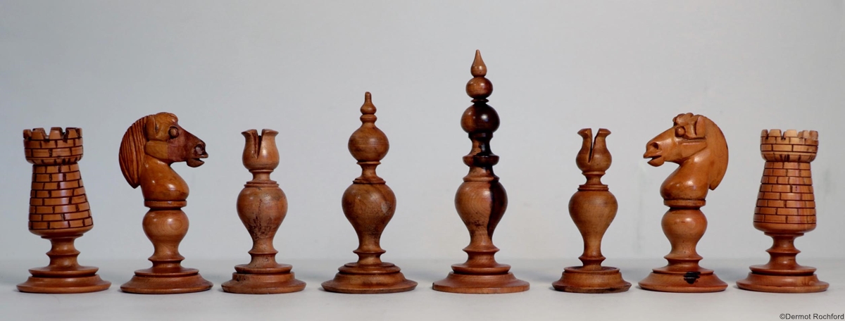 Early Antique English Chess Set