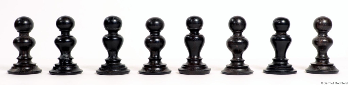 Early Antique English Chess Set