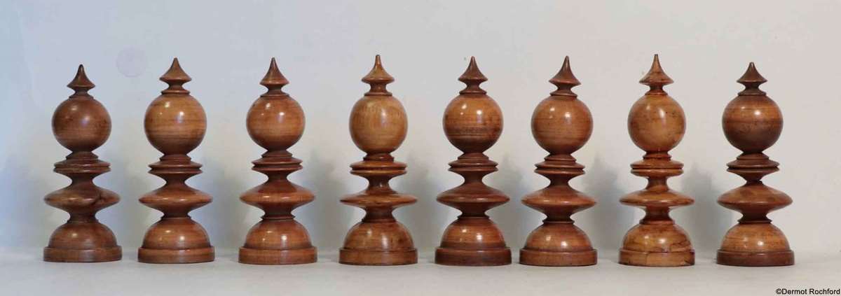 Fine Large Club Hallett Chess Set