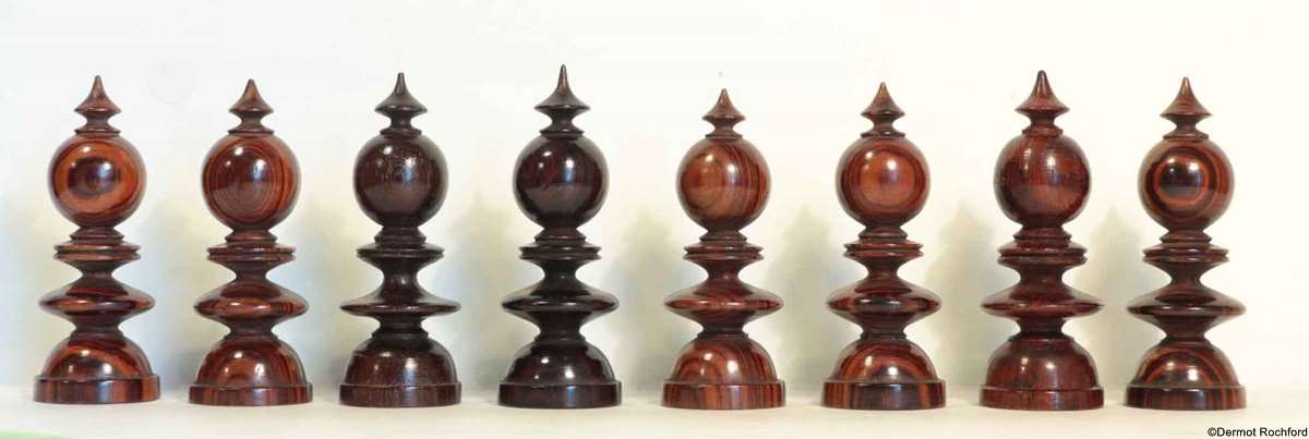 Fine Large Club Hallett Chess Set