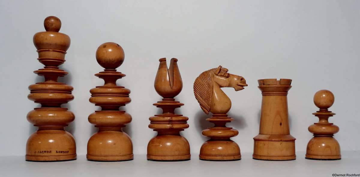 Antique St. George Chess Set