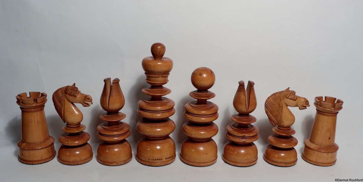 Antique St. George Chess Set