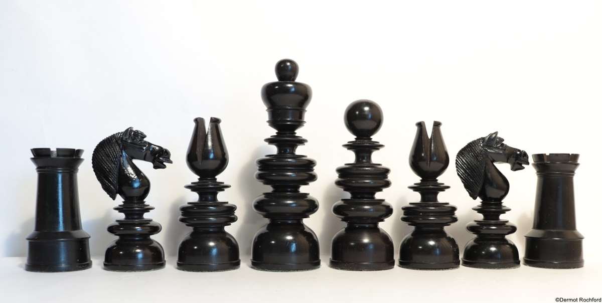 Antique St. George Chess Set