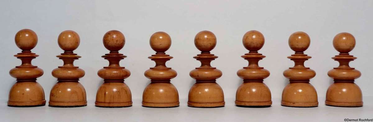 Antique St. George Chess Set