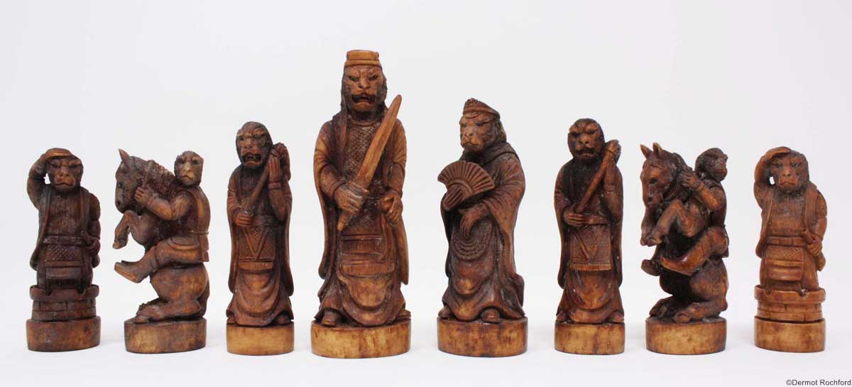 Antler Monkey Chess Set