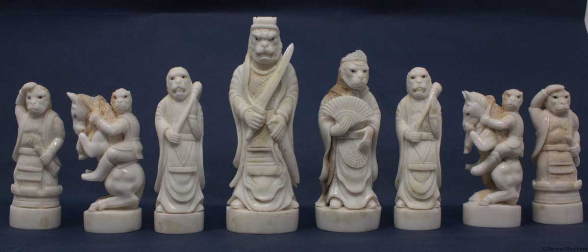 Antler Monkey Chess Set