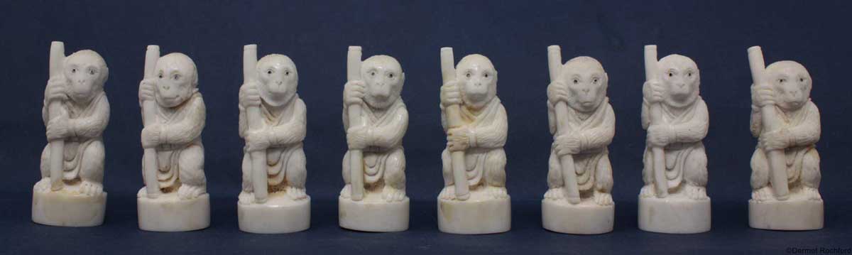 Antler Monkey Chess Set