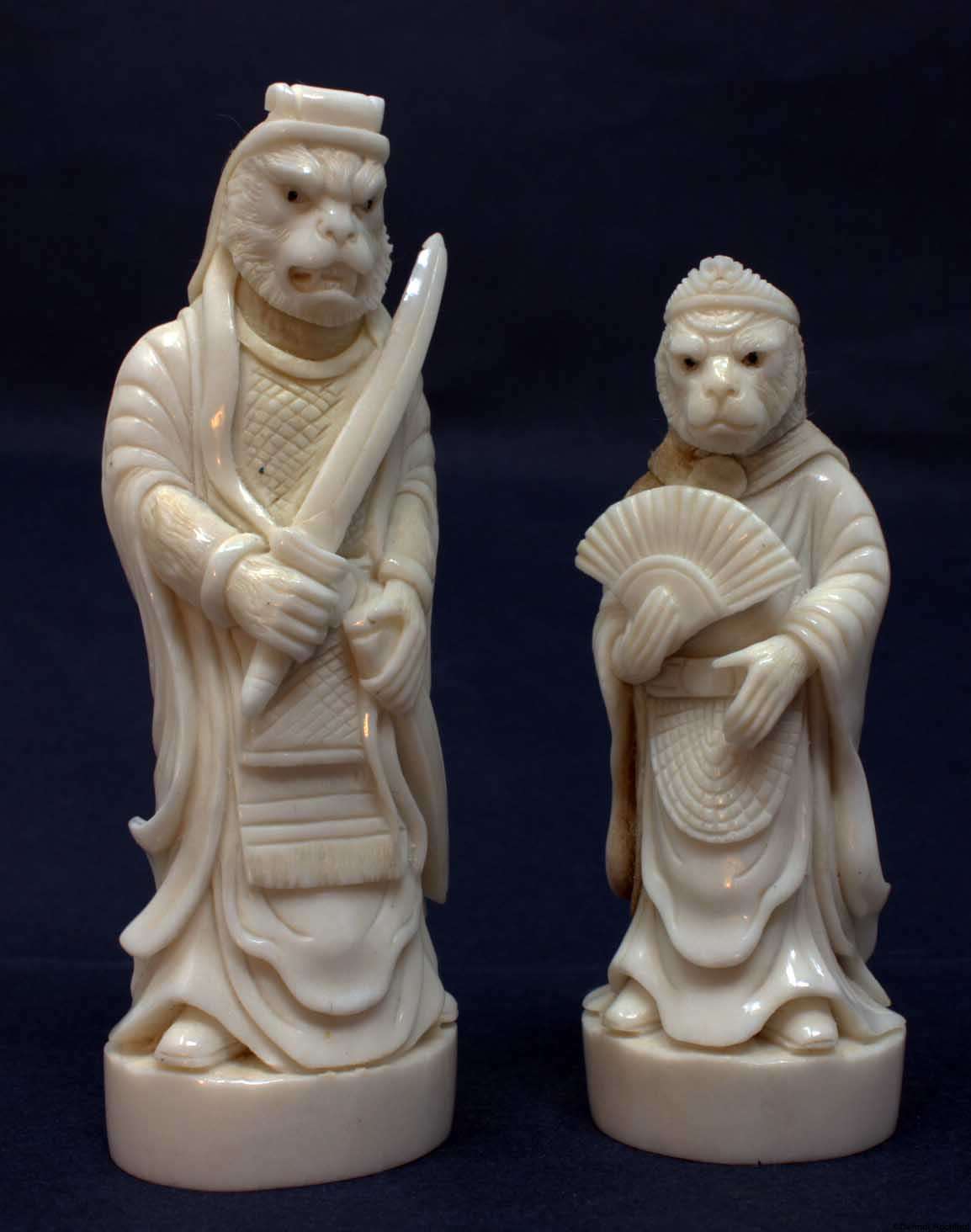 Antler Monkey Chess Set