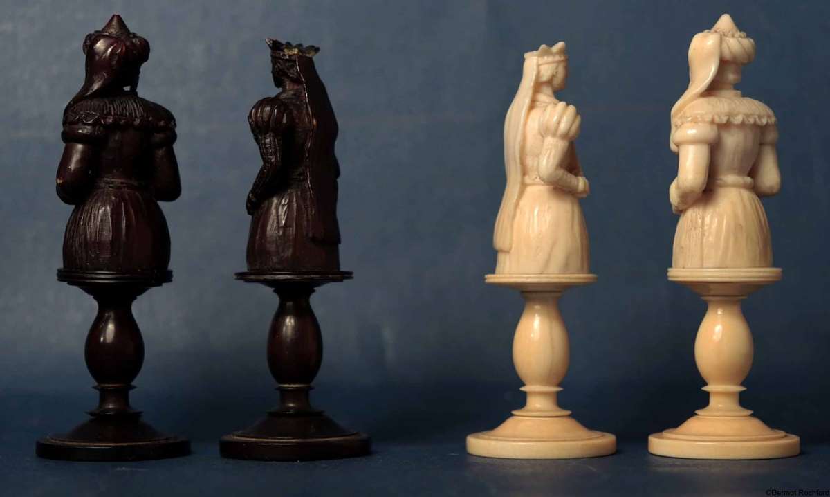 Antique German Chess Set