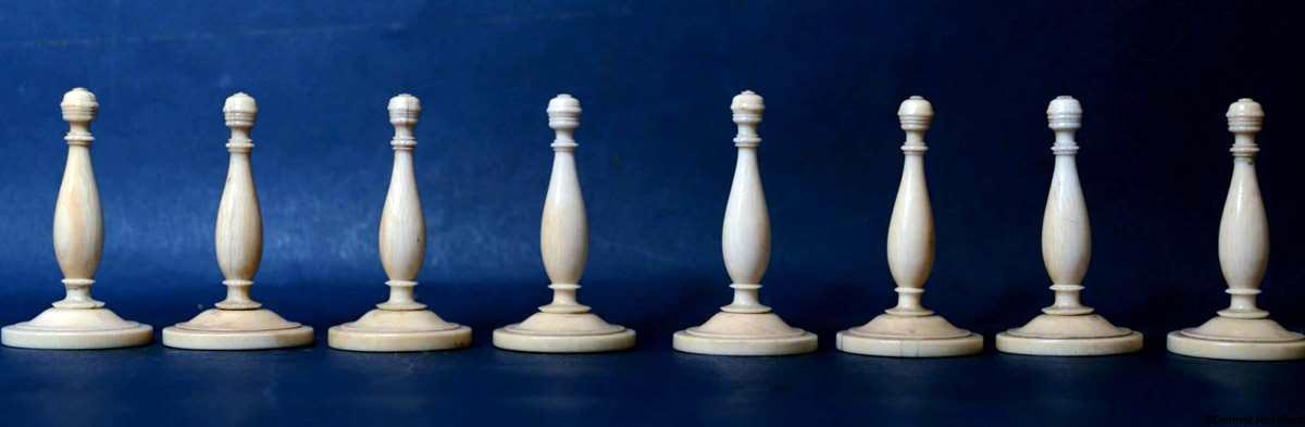 Antique German Chess Set