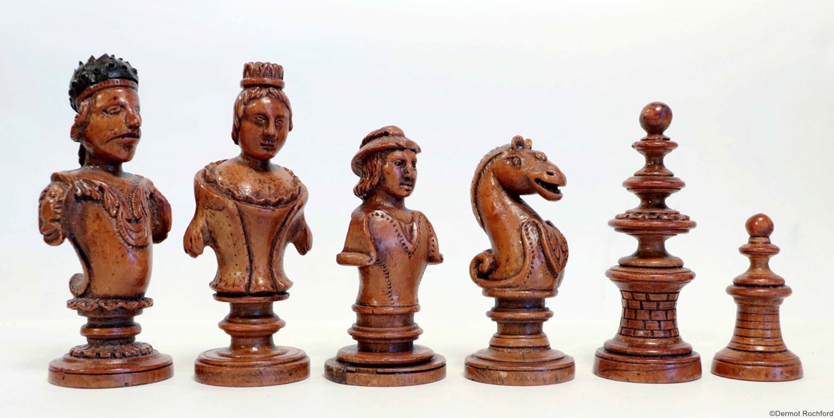 Antique Italian Chess Set