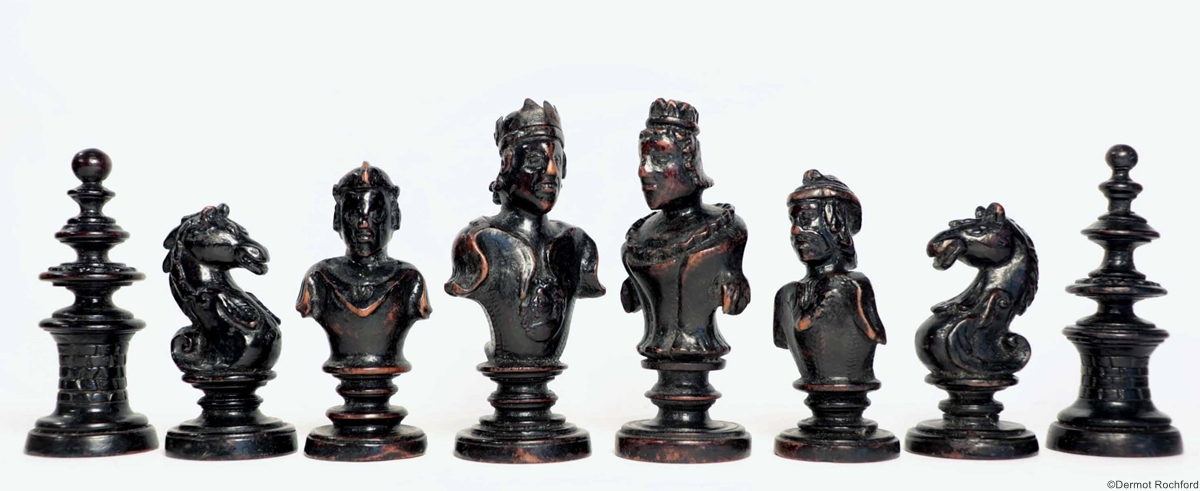 Antique Italian Renaissance  Chess Set