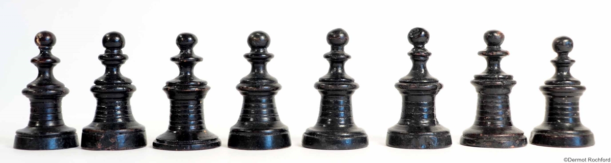 Antique Italian Renaissance  Chess Set