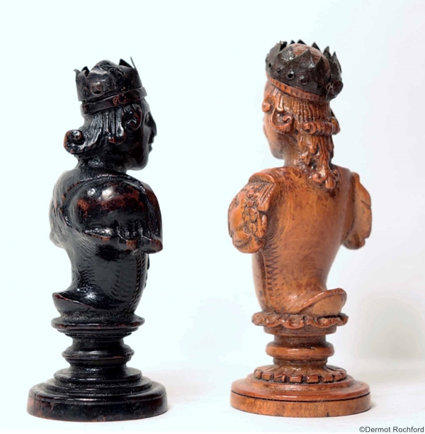 Antique Italian Renaissance  Chess Set