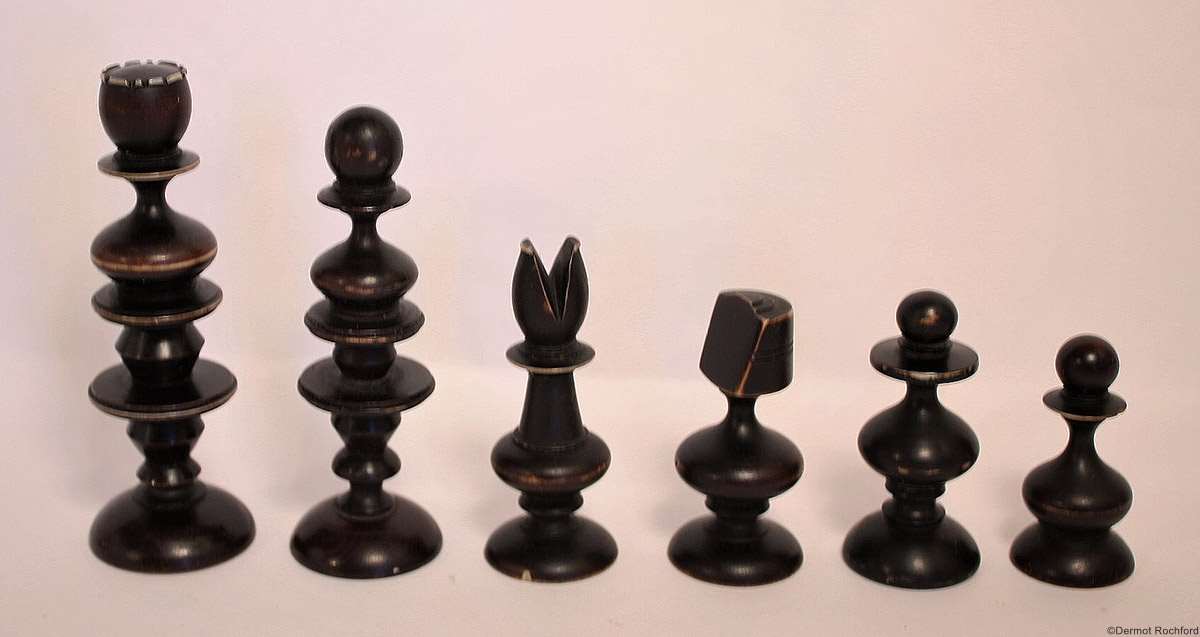 Antique Rowbotham form Chess Set