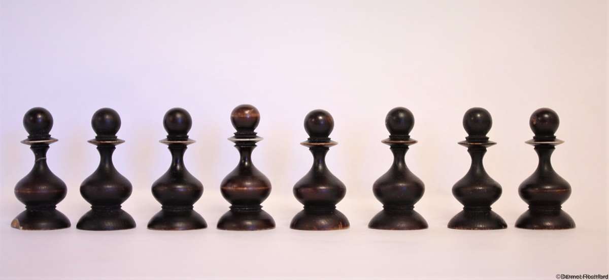 Antique Rowbotham form Chess Set