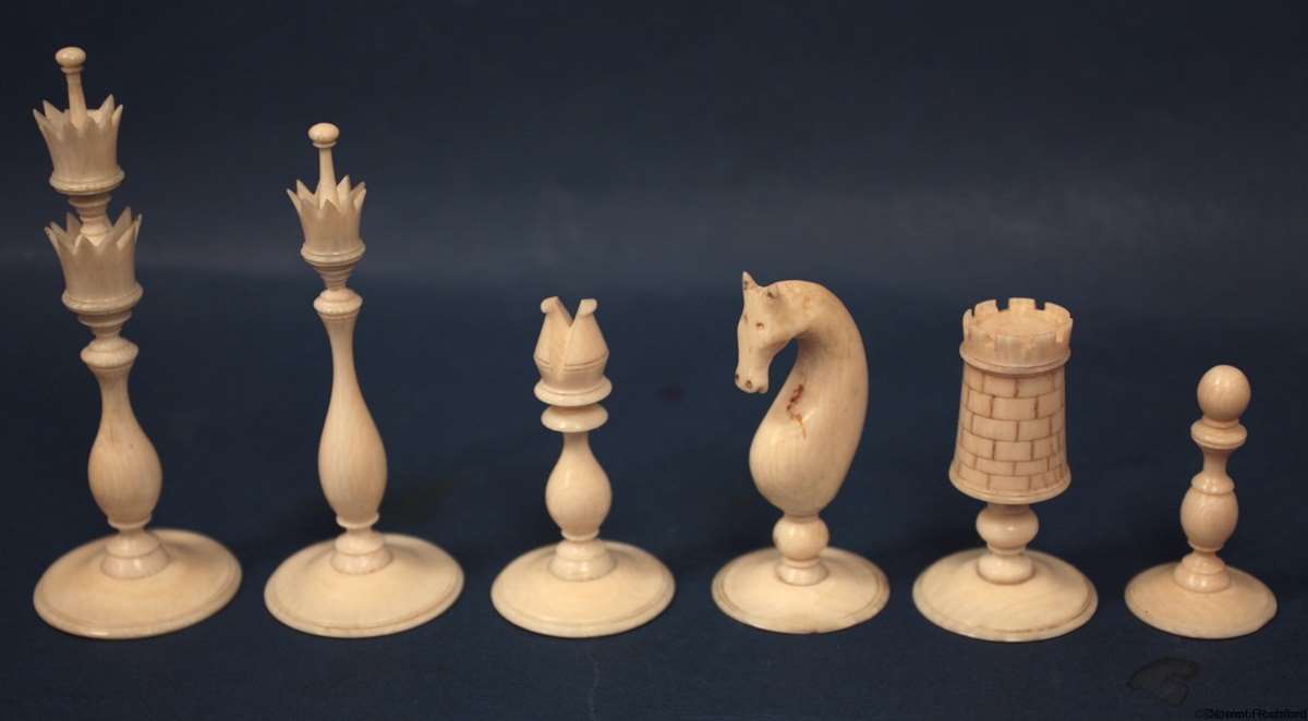 Antique Spike Chess Set