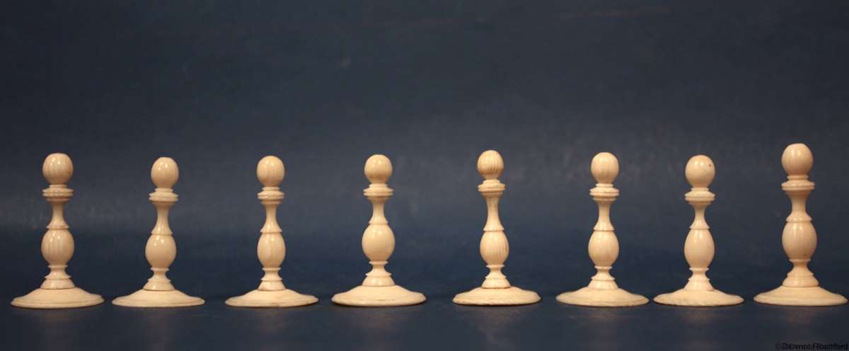 Antique Spike Chess Set