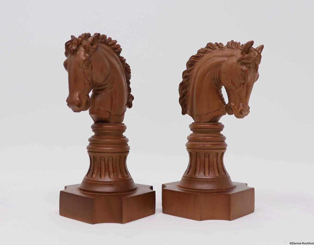 Antique Napoleon Bust Chess Set