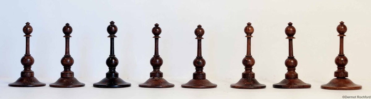 Antique Danish Selenus Chess Set