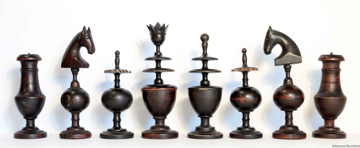 Antique French Regence Chess Set