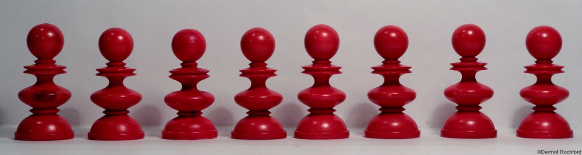 Antique English Calvert Chess Set