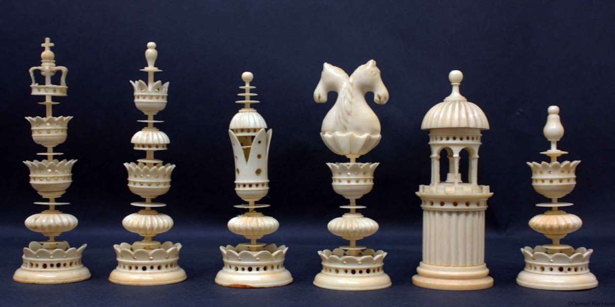Antique  Edel_ Chess Set