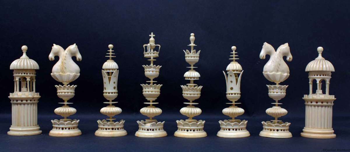 Antique Edel_ Chess Set