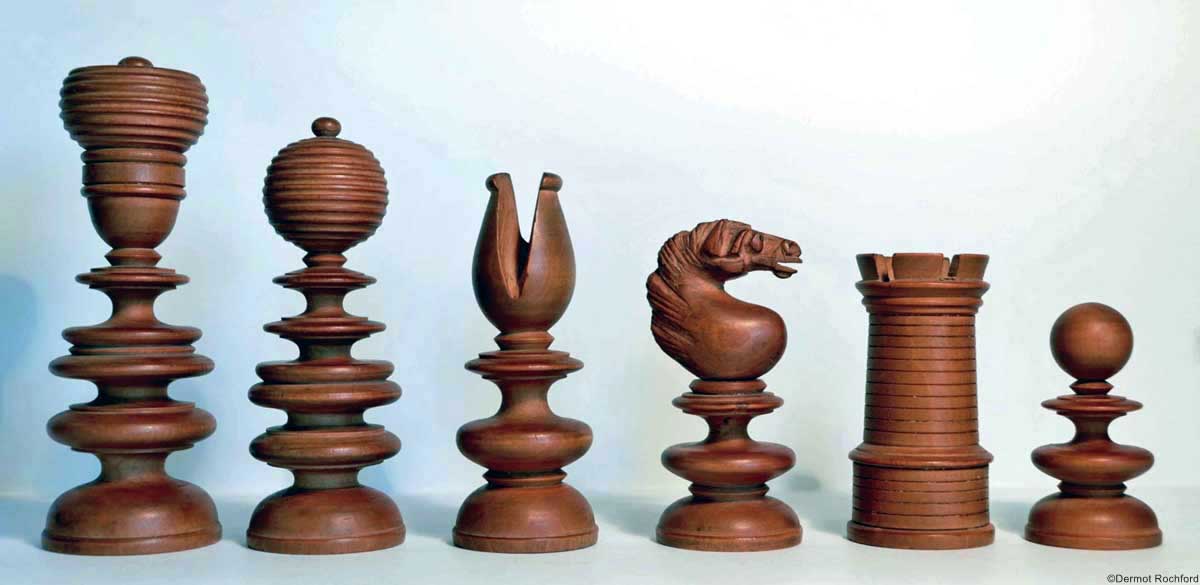 Early Antique English Chess Set