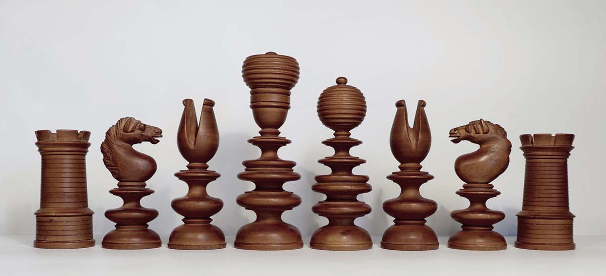 Early Antique English Chess Set