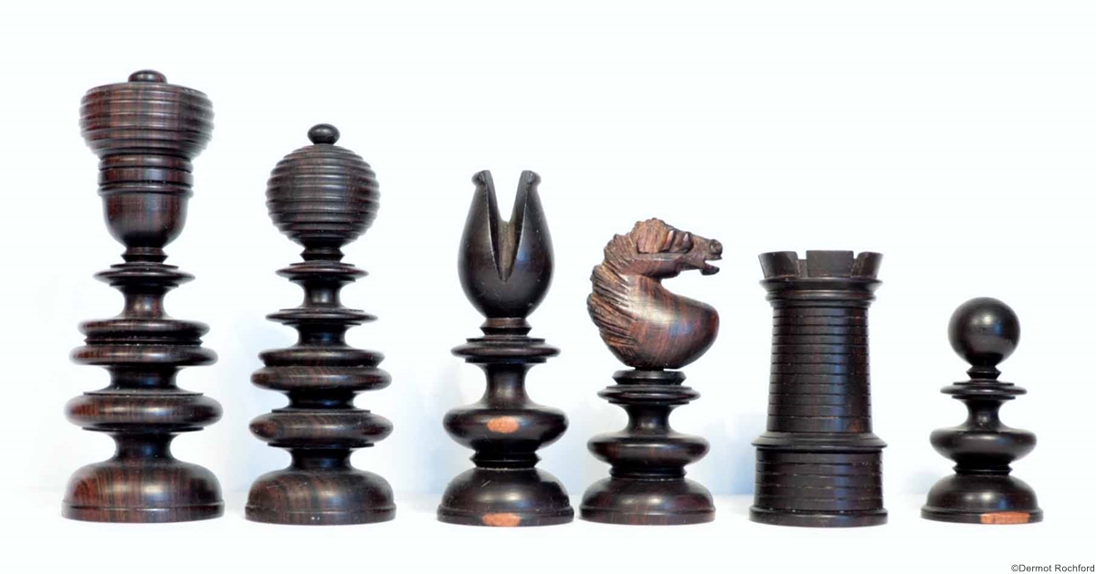 Early Antique English Chess Set