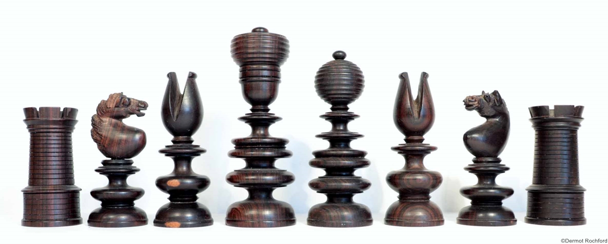 Early Antique English Chess Set