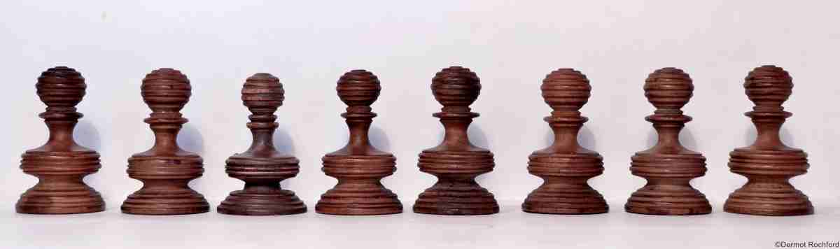 Antique English Ring Chess Set