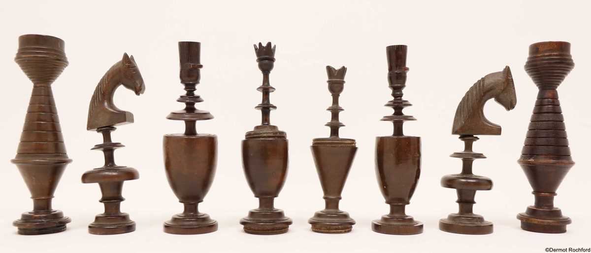 Antique French Chess Set