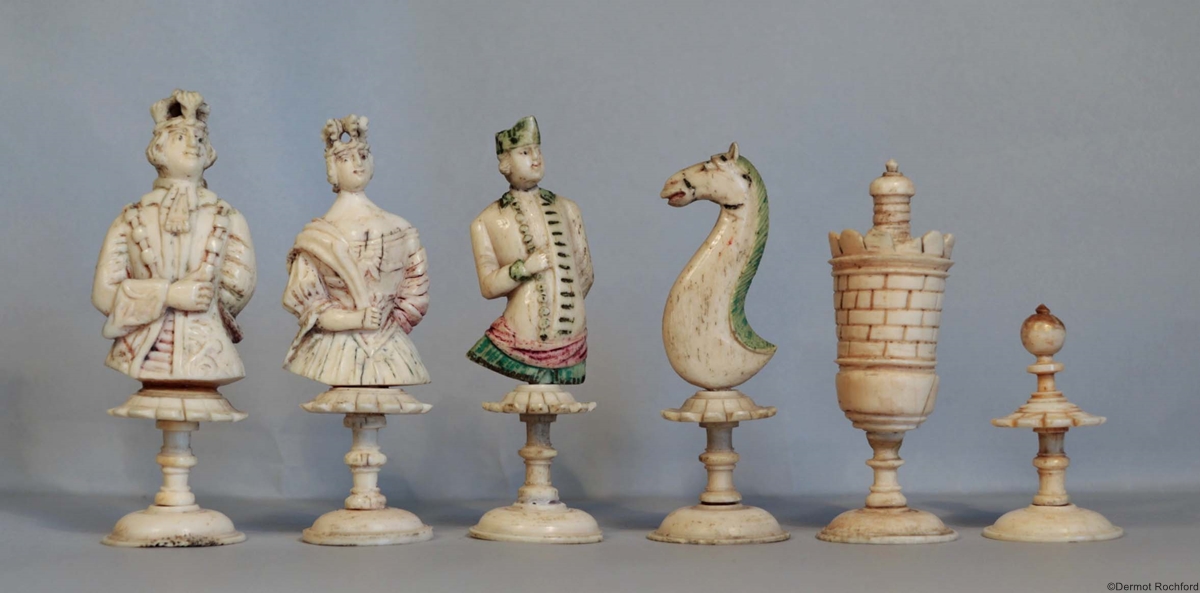 Antique Jaques chess set