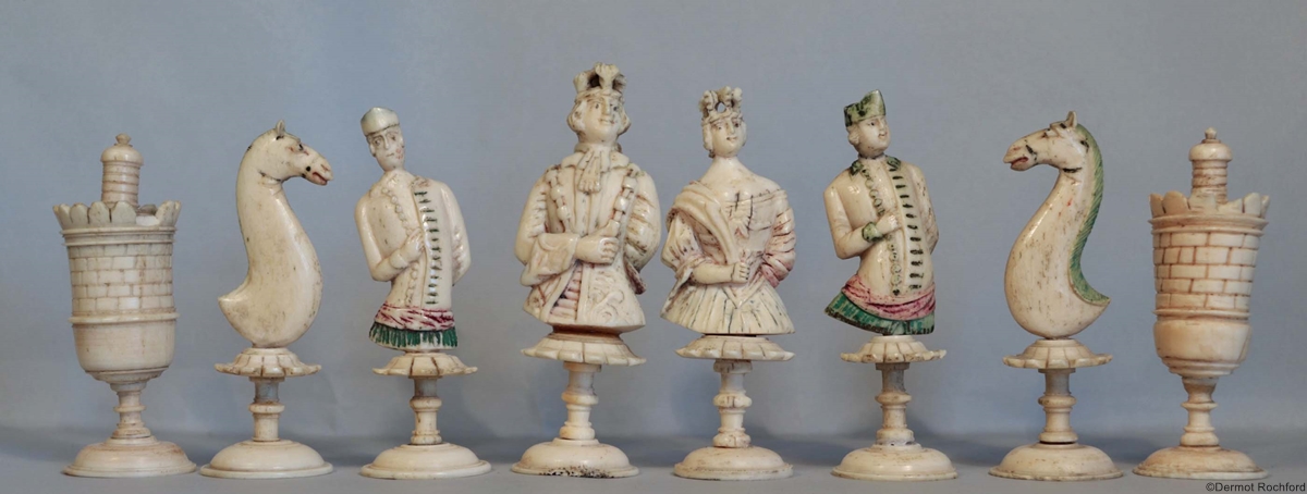 Antique Jaques Chess Set