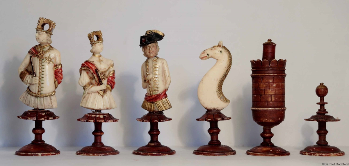 Antique Jaques Chess Set