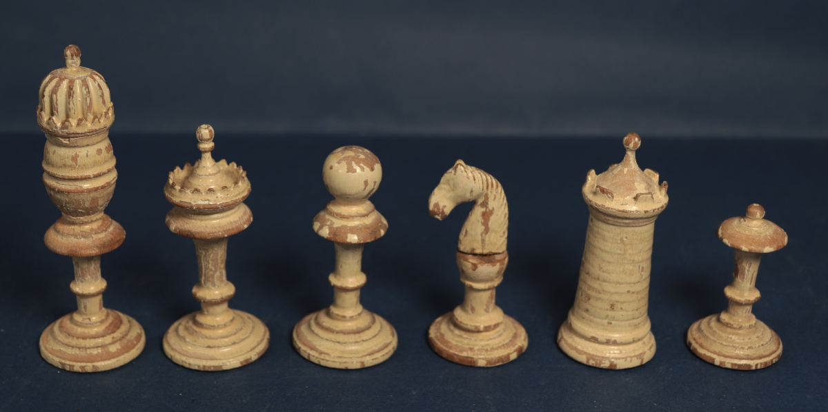 Antique Continental Chess Set