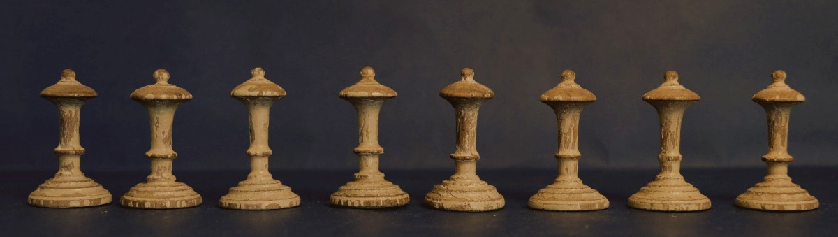 Antique Continental Chess Set